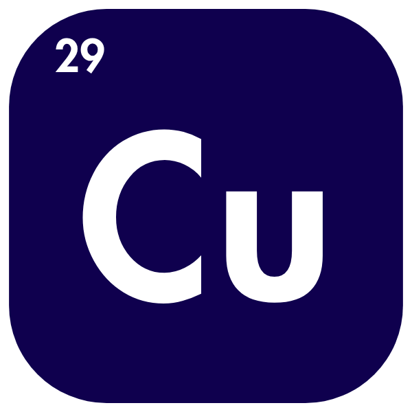 Copper element and number 29
